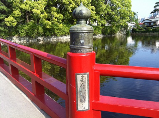 クロスバイクで小田原城の学橋に行った時の画像