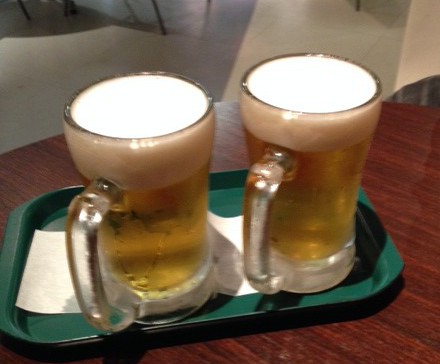 羽田空港のプロントで飲んだビール